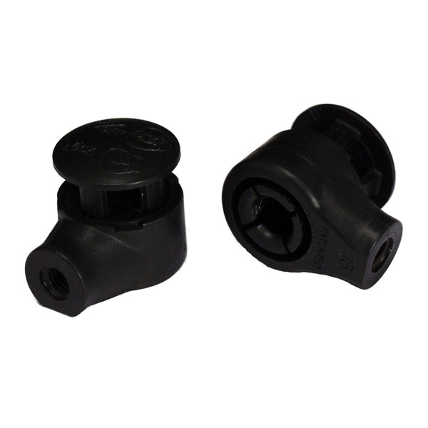 Jr Products JR Products EF-PS130 Gas Spring End Fitting with Snap-On Cap - Pack of 2 EF-PS130